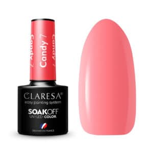 Gelinis nagų lakas CLARESA Nr.7 Candy 5g.