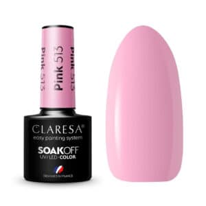 Gelinis nagų lakas CLARESA Nr.513 Pink 5g.