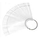 Nagų lako paletė su metaliniu laikikliu - Skaidri