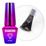 Viršutinis TOP sluoksnis klasikiniams nagų lakams Diamond Top Coat MollyLac 10g.