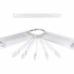 Nagų lako paletė su metaliniu laikikliu Almond Clear