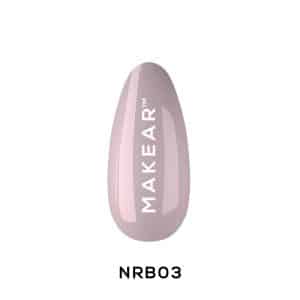MAKEAR™ Nude gumijas bāze NRB03 pudiņa rozā 8 ml.