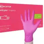 Mercator Nitrylex Magenta vienkartinės nitrilinės pirštinės S dydis 100 vnt.