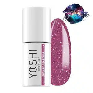 Gelinis lakas YOSHI UV LED Fuchsia Stardust 6 ml - 524