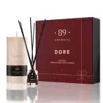 Aromatic•89• Komplekts: Komplekts: Mājas aromāts ar kociņiem un palmu vaska sveci DORE