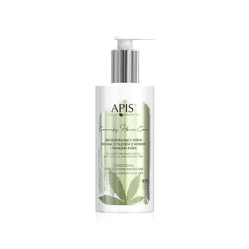 Apis atjaunojošais roku krēms ar kaņepju eļļu un šī sviestu, 300 ml.