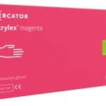 Mercator Nitrylex Magenta vienkartinės nitrilinės pirštinės S dydis 100 vnt.