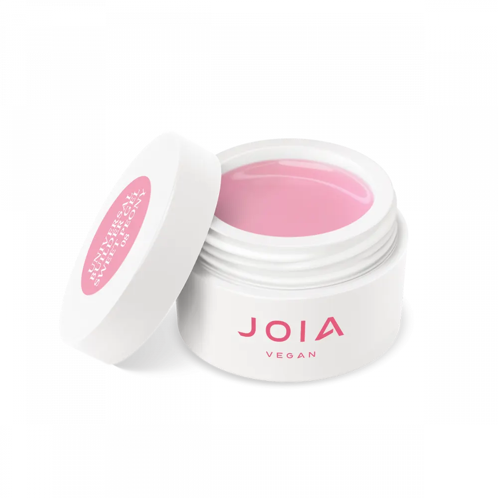Universalus statybinis gelis JOIA Vegan Universal Builder Gel, Sweet Peony 08, 50 ml - Image 1
