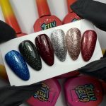 Gelinis lakas Jelly Gelly Glitter Sparkling Flame 12ml. - Image 2