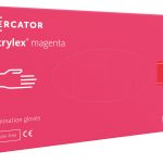 Mercator Nitrylex Magenta vienreizlietojamie nitrila cimdi, L izmērs, 100 gab.