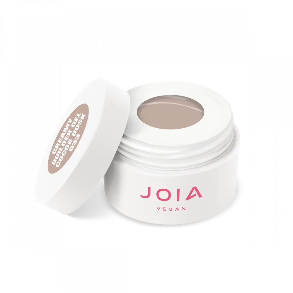 Statybinis gelis JOIA vegan Creamy Builder Gel JOIA vegan, 033 Cocoa Dusk, 15ml - Image 1