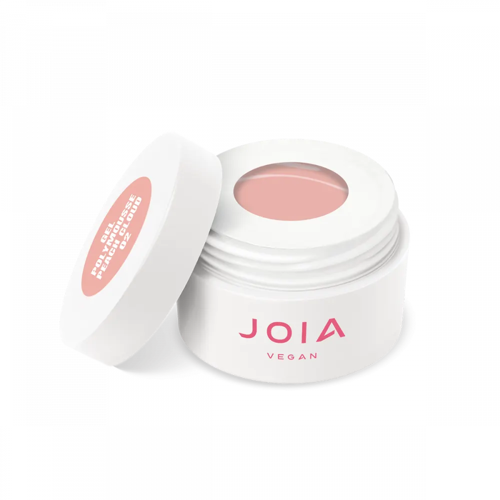 Kietasis gelis JOIA vegan Polymousse Gel JOIA vegan, 02 Peach Cloud, 15 ml. - Image 1