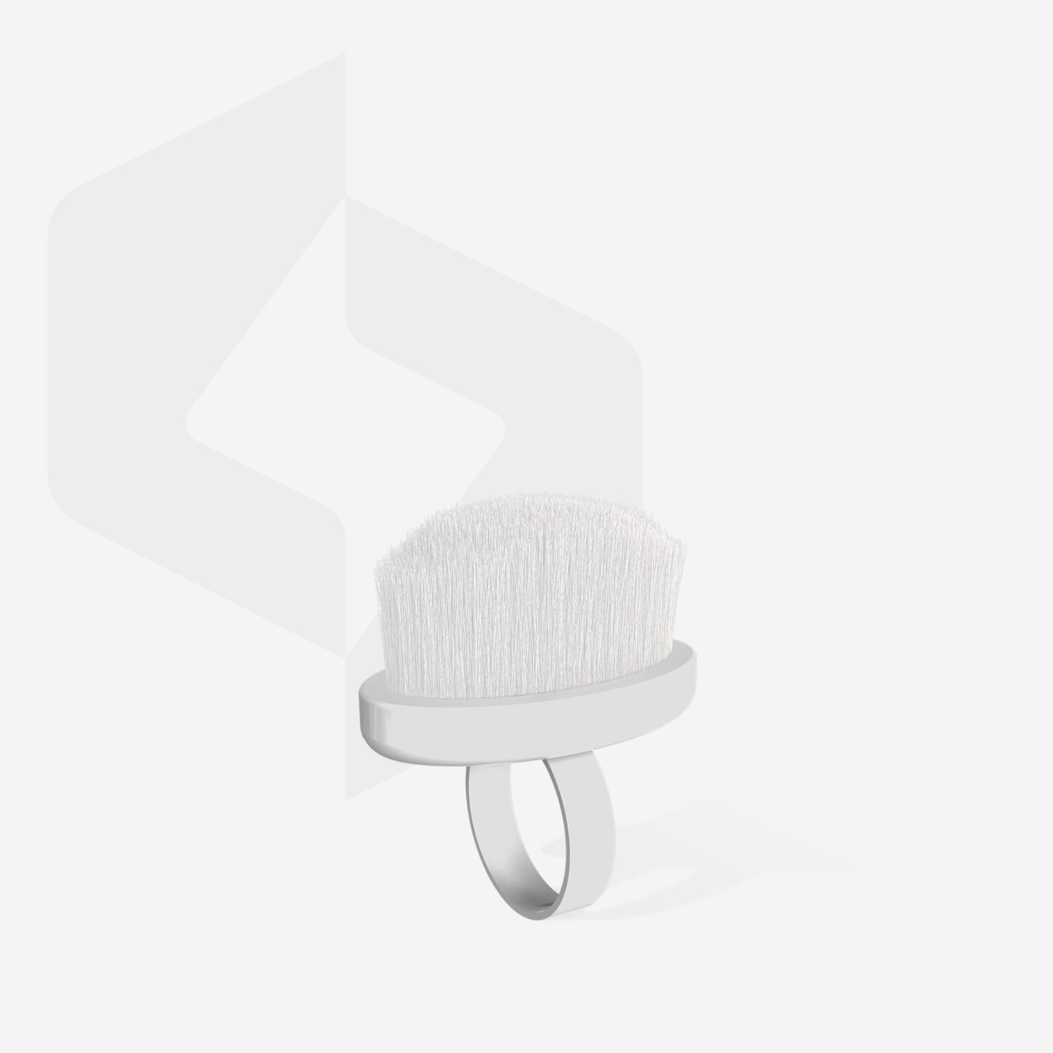 Piršto žiedo formos manikiūro šepetėlis STALEKS EXPERT 03 dulkėms šalinti, mini 1 vnt. - Image 1