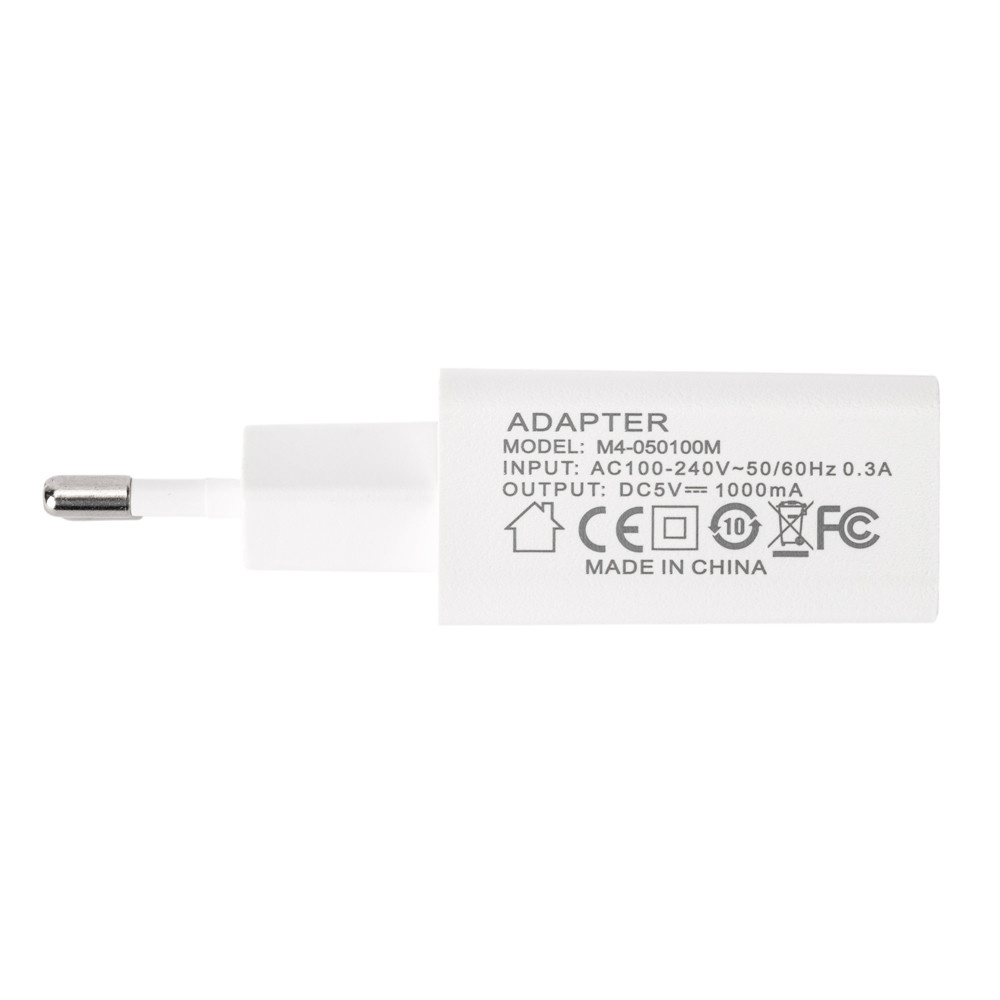 Tinklo maitinimo adapteris 5W USB-A, baltas - Image 1