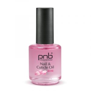 Nagų ir odelių aliejus PNB Nail&Cuticle Oil, Rose, 15ml