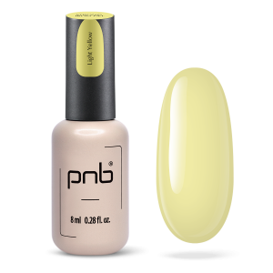 Gelis buteliuke PNB UV/LED Strong Iron Gel, Light Yellow, 8 ml