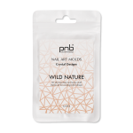 PNB Silicone molds for top shapes Wild Nature Nail Art Molds, Crystal, 12 pcs