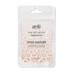 PNB Silicone molds for top shapes Wild Nature Nail Art Molds, Leopard, 12 pcs